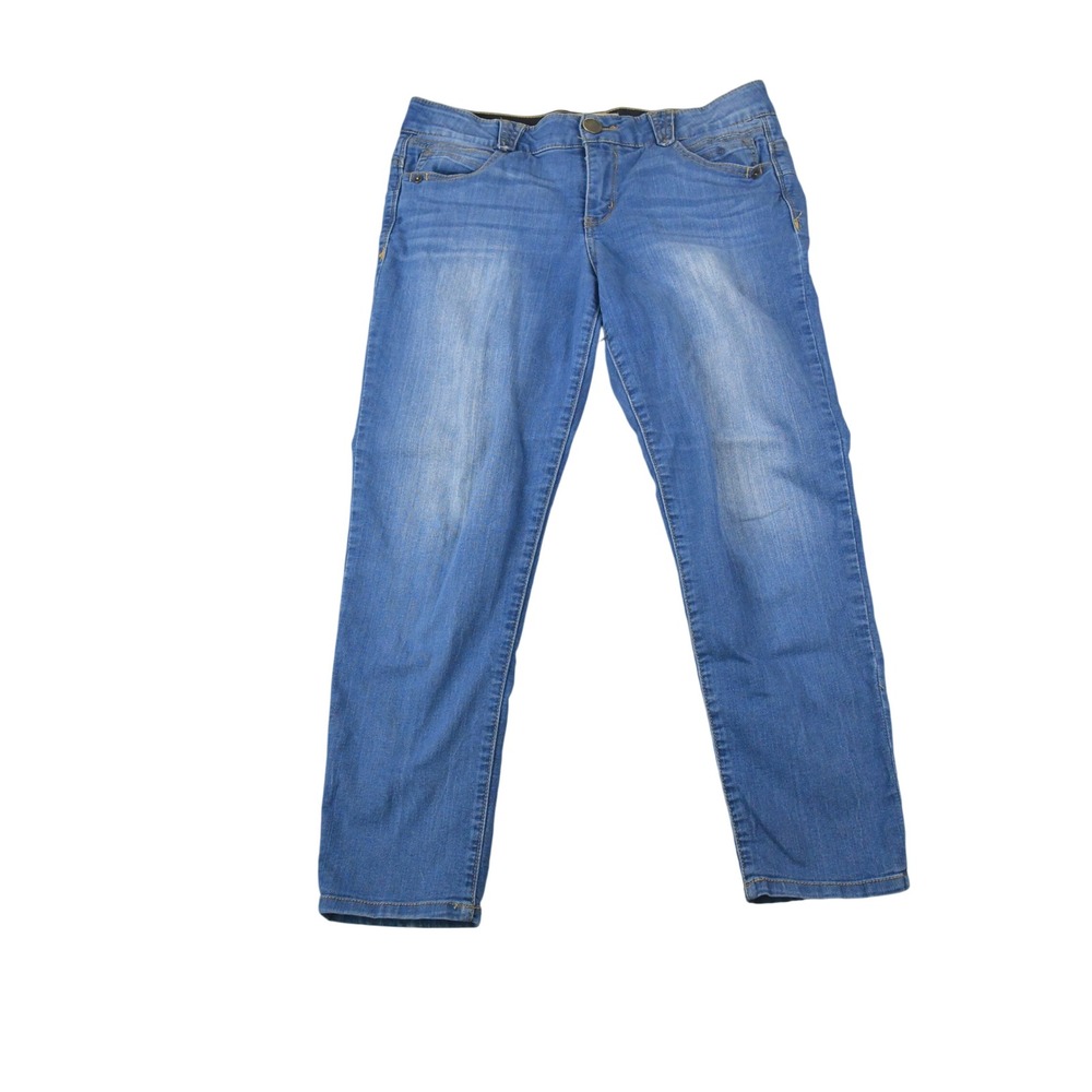 Democracy Ab solution Jeans Womens 10 (32x26) Blue Stretch Skinny Ankle Denim